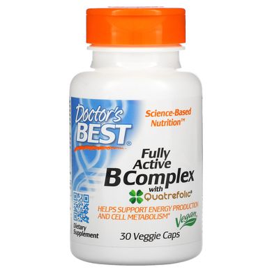 Комплекс вітамінів групи B Doctor's Best (Fully Active B Complex) 30 вегетаріанських капсул