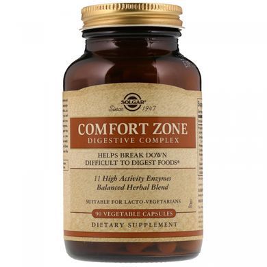 Комплекс для пищеварения Solgar (Comfort Zone Digestive Complex) 90 вегетарианских капсул купить в Киеве и Украине