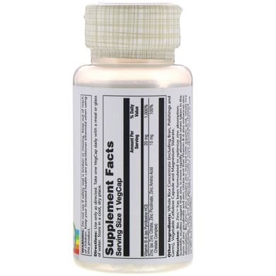 Цинк БіоЦинк Solaray (Bio Zinc) 15 мг 100 капсул