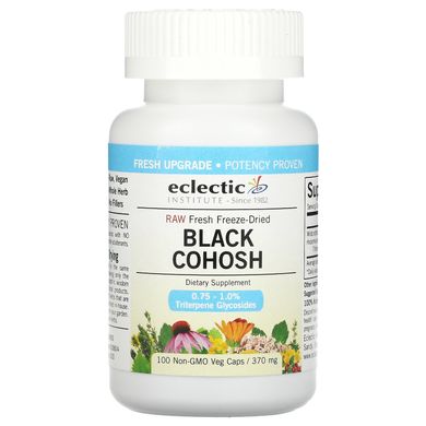 Eclectic Institute, Чорний кохош, 370 мг, 100 вегетаріанських капсул без ГМО