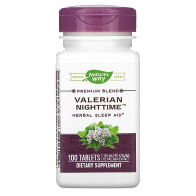 Валеріана без присмаку для сну Nature's Way (Valerian Nighttime) 100 таблеток