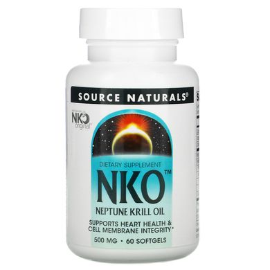 Масло криля Source Naturals (Neptune Krill Oil) 500 мг 60 капсул
