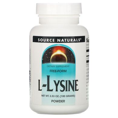 Лізин Source Naturals (L-Lysine) 100 г