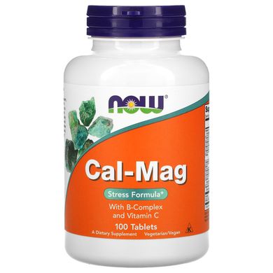 Кальцій і Магній комплекс від стресу Now Foods (Cal-Mag) 100 таблеток