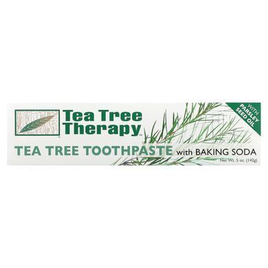 Toothpaste with tea tree extract and baking soda, Tea Tree Therapy, 5 oz (142 g)