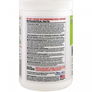 Nitraflex + C, лимон-лайм, GAT, 14,8 унцій (420 г)