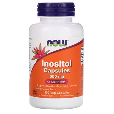 Інозитол Now Foods (Inositol Capsules) 500 мг 100 капсул
