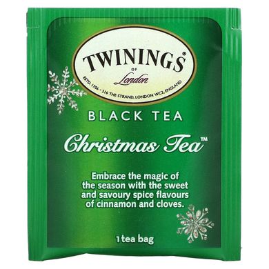 Чай чорний «Різдво» Twinings (Black Tea) 20 пак. 40 р