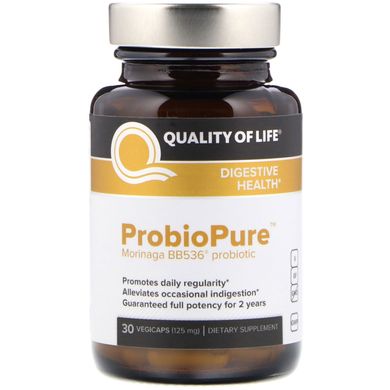 ProbioPure, пробіотики, Quality of Life Labs, 30 овочевих капсул