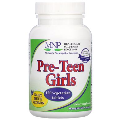 Мультивітаміни для дівчаток передпідліткового віку Michael's Naturopathic (Daily Multi) 120 таблеток