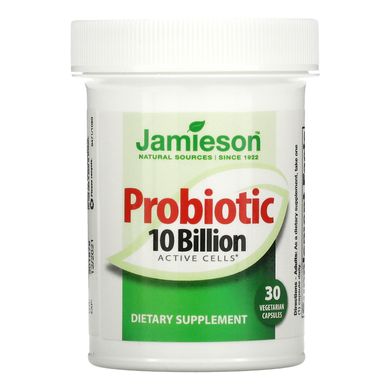 Jamieson Natural Sources, Пробіотик, 10 мільярдів, 30 вегетаріанських капсул