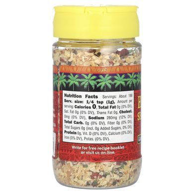 Гавайська сіль, часникові трави, Hawaiian Seasoning Salt, Garlic Herb, NOH Foods of Hawaii, 198 г