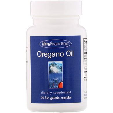 Олія орегано, Oregano Oil, Allergy Research Group, 90 капсул