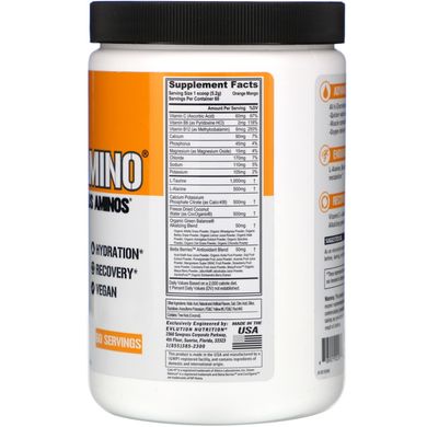 Амінокислоти, Hydramino, апельсин і манго, EVLution Nutrition, 312 г