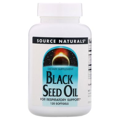 Масло чорного кмину Source Naturals (Black Seed Oil) 1000 мг 120 капсул