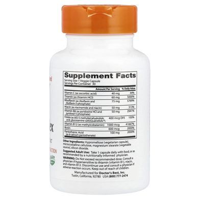 Doctors Best B Complex fully active 30 vegetarian capsules