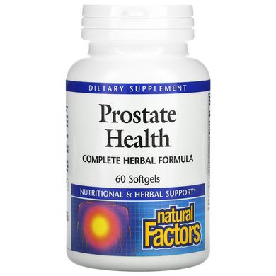 Здоровье простаты комплексная травяная формула Natural Factors (Prostate Health) 60 капсул купить в Киеве и Украине