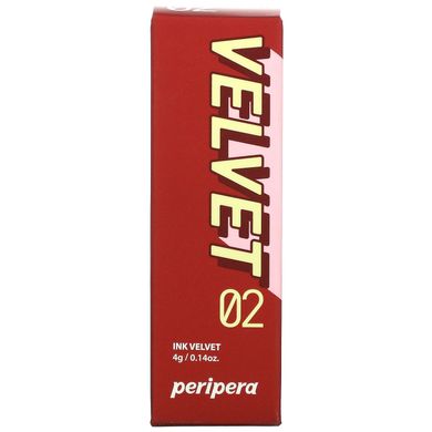 Peripera, Тінт для губ Ink Velvet, 02 Celeb Deep Rose, 0,14 унції (4 г)