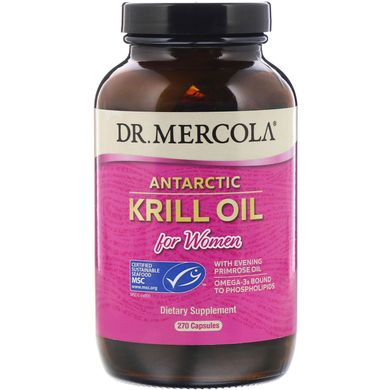 Масло криля для жінок Dr. Mercola (Krill oil for women) 333 мг 270 капсул