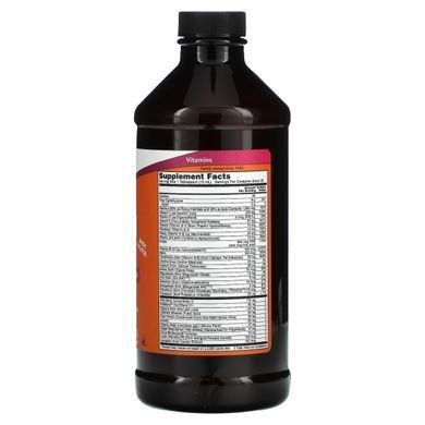 Мультивітаміни зі смаком диких ягід Now Foods (Liquid Multi - Wild Berry) 473 мл