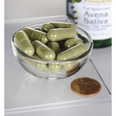 Авена сатіва (Зелена вівсяна трава), Full Spectrum Avena Sativa (Green Oat Grass), Swanson, 400 мг, 60 капсул