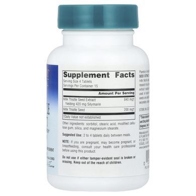 Milk Thistle Seed Extract Planetary Herbals 260 mg 60 tablets