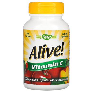 Витамин С Alive! Nature's Way (Vitamin C) 120 капсул купить в Киеве и Украине