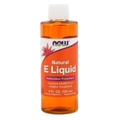 Вітамін Е рідкий Now Foods (Natural E Liquid) 120 мл