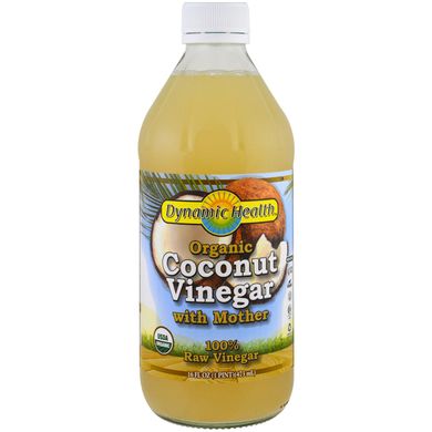 Кокосовий оцет органік Dynamic Health Laboratories (Coconut Vinegar) 473 мл