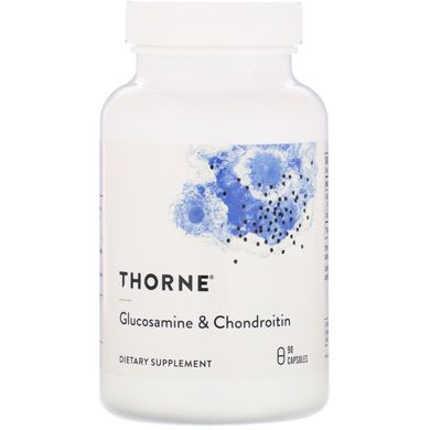 Глюкозамін та Хондроїтин Thorne Research (Glucosamine & Chondroitin) 90 капсул на рослинній основі