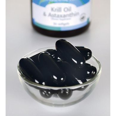 Масло криля и астаксантин, Krill Oil & Astaxanthin, Swanson, 30 капсул купить в Киеве и Украине
