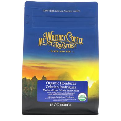 Кофе в зернах средней обжарки Mt. Whitney Coffee Roasters 340 г купить в Киеве и Украине