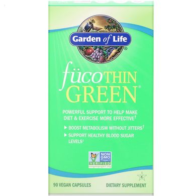 Комплекс для похудения Garden of Life (Green FucoThin) 90 капсул купить в Киеве и Украине