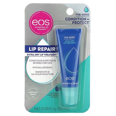 EOS, The Hero, Засіб для екстра-сухого догляду за губами Lip Repair, 0,35 рідкої унції (10 мл)