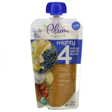 Суміш - пюре Plum Organics (Mighty 4 Essential Nutrition Blend) 113 г