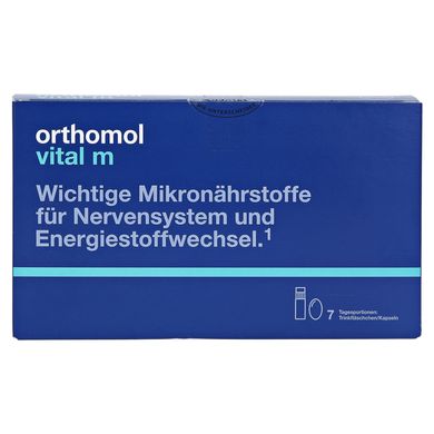 Orthomol Vital M, Ортомол Вітал М, 7 днів (питні пляшечки / капсули)