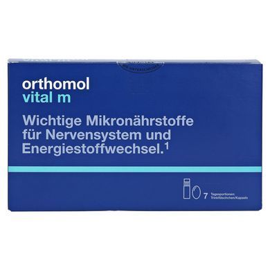 Orthomol Vital M, Ортомол Витал М, 7 дней (питьевые бутылочки/капсулы) купить в Киеве и Украине