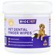 HICC Pet, Pet Dental Finger Wipes, For Dogs & Cats, Unscented, 50 Pieces