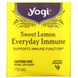 Yogi Tea, Everyday Immune, чай для поддержки иммунитета со вкусом сладкого лимона, без кофеина, 16 чайных пакетиков по 32 г (1,12 унции) фото
