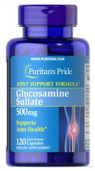 Глюкозамин сульфат Puritan's Pride (Glucosamine Sulfate) 500 мг 120 капсул купить в Киеве и Украине