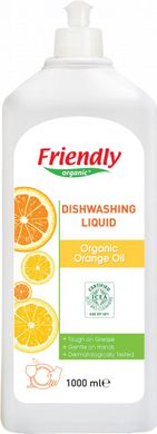 Органічний засіб для миття посуду, апельсинове масло, Friendly Оrganic, 1 л