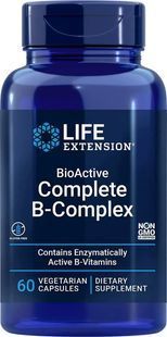 Комплекс витаминов B Life Extension (BioActive Complete B-Complex) 60 капсул купить в Киеве и Украине