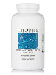 Аскорбиновая кислота Thorne Research (Pure Ascorbic Acid One Gram) 250 вегетарианских капсул купить в Киеве и Украине