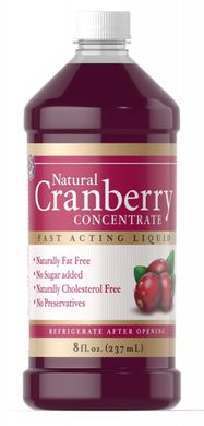 Натуральний журавлиний концентрат, Natural Cranberry Concentrate, Puritan's Pride, 237 мл