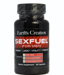 Вітаміни для чоловіків Earth`s Creation (Sex-Fuel For Men) 60 капсул