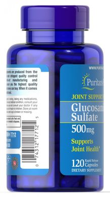 Глюкозамін сульфат Puritan's Pride (Glucosamine Sulfate) 500 мг 120 капсул