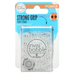 Invisibobble, Power, Кільце для волосся Strong Grip, Crystal Clear, 5 шт. В упаковці