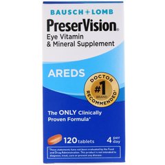 Вітаміни та мінерали для очей Bausch & Lomb 120 таблеток
