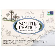 Cote D 'Azur, Французьке овальне мило з органічною олією ши, South of France, 6 унцій (170 г)