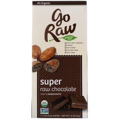 Настоящий живой шоколад, Оригинальный продукт, Go Raw, 6 плиток, 0,3 унции (8,5 г) каждая купить в Киеве и Украине